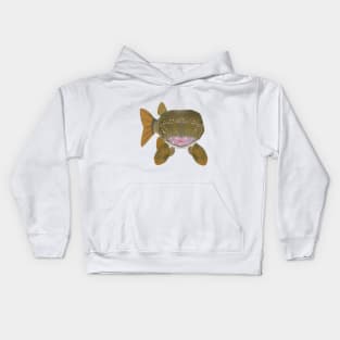 Northern Pike Fish Head Kids Hoodie